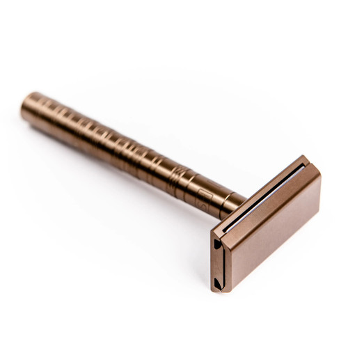 Т-образная бритва Henson Shaving AL13, коричневая, Mild — изображение 3