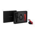 Набор Bolin Webb R1, бритва R1-S красная, подставка R1 черная, дорожный чехол