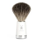 Помазок MUEHLE LISCIO, натуральный барсучий ворс, белая смола