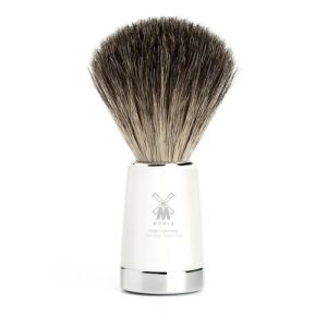 Помазок MUEHLE LISCIO, натуральный барсучий ворс, белая смола