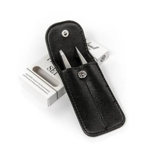 Набор пинцетов Rockwell, нержавеющая сталь, 2 предмета, чехол