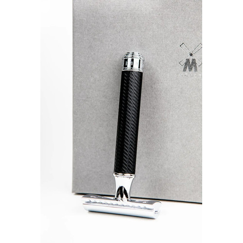 Т-образная бритва MUEHLE TRADITIONAL, черный хром, сlosed comb — изображение 4