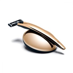 Набор Bolin Webb R1, бритва R1 золотая, подставка R1 золотая