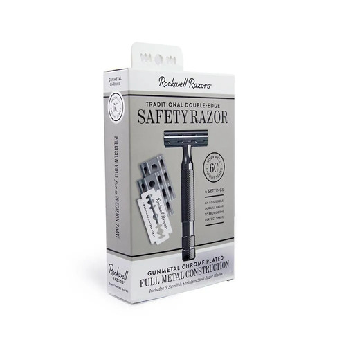 Т-образная бритва Rockwell 6C, темный хром — изображение 2