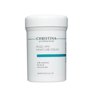 CHRISTINA Увлажняющий крем с маслом моркови для сухой и очень сухой кожи «Шиповник», 250 мл