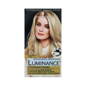 Стойкая краска для волос Luminance 10.2 Ангельский блонд