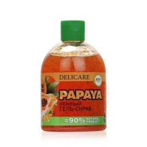 Гель - скраб для душа Delicare Fruit Peeling" Papaya!! 485мл
