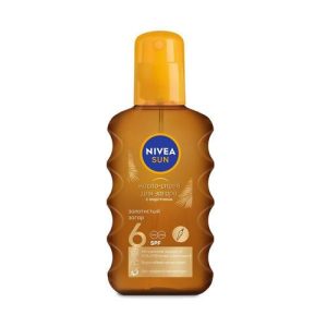 Масло - спрей для загара Nivea Sun с каротином "Золотистый и стойкий загар" SPF 6 200мл