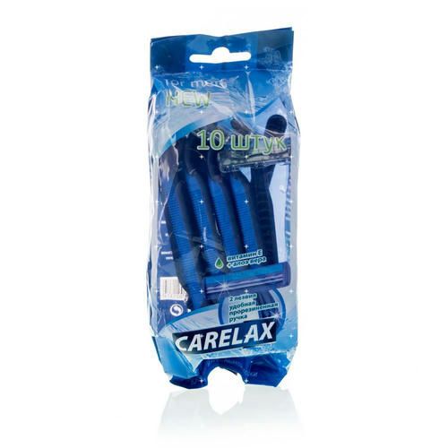 Мужские одноразовые станки Carelax для бритья 10шт — изображение 2