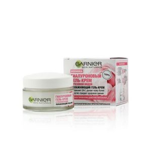 Гиалуроновый гель - крем для лица Garnier Skin Naturals с розовой водой 50мл