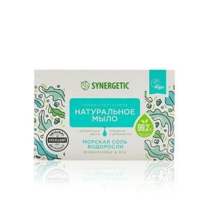Натуральное мыло Synergetic "морская соль и водоросли" 90г