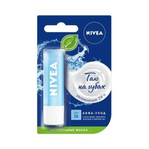 Бальзам для губ Nivea "Аква забота" SPF 15 4,8г