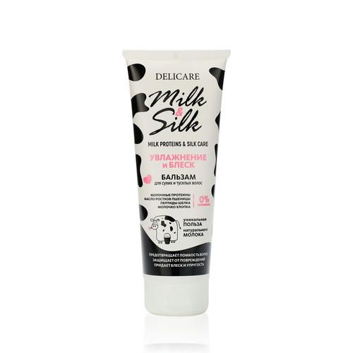 Бальзам для волос Delicare Milk & Silk "увлажнение" 250мл