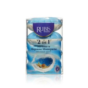 Мыло туалетное Rubis "Milk & Sea Mineral" 4*110г