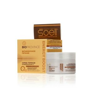 Питательный скраб - гоммаж для лица Soell BioProvince Energy Boost 100мл
