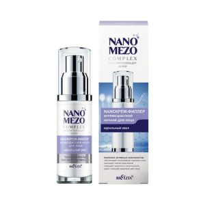 Ночной крем - филлер для лица Bielita Nanomezocomplex "Идеальный овал" 50мл