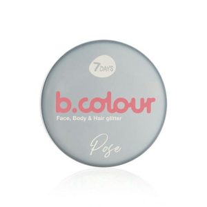 Гель - Глиттер для лица , тела и волос 7 days b.colour 01 , Pose , 25г