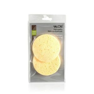 Спонжи целлюлозные Valori для умывания, белые 2шт
