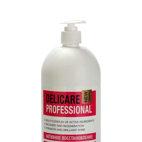 Бальзам для поврежденных волос Delicare Professional "Активное Восстановление" 1000мл — изображение 3
