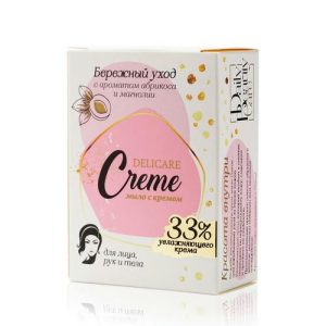 Мыло для лица, рук и тела Delicare Creme "Бережный уход" 100г