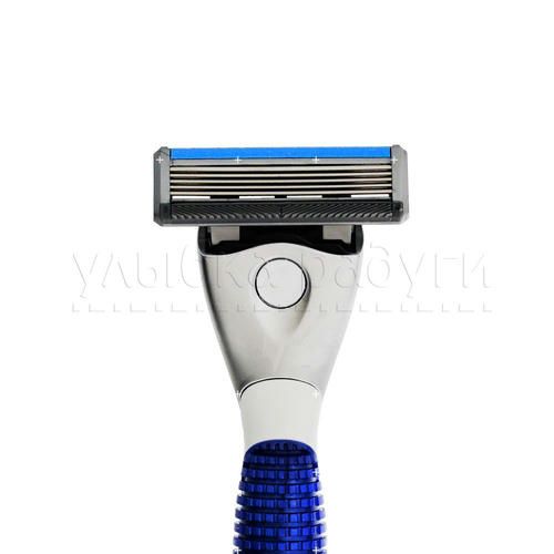 Мужские кассеты Carelax Expert для бритья, 5 лезвий, 4шт + ручка — изображение 3