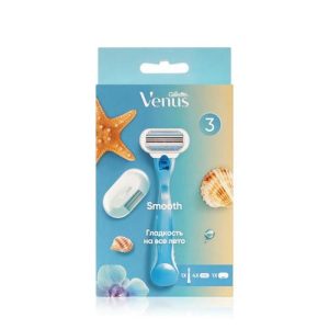 Женский станок для бритья Venus Smooth + чехол + сменные кассеты 4шт