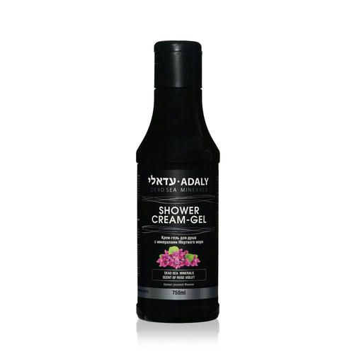 Крем - гель для душа Adaly Минералы Мертвого моря с ароматом розовой фиалки 750мл