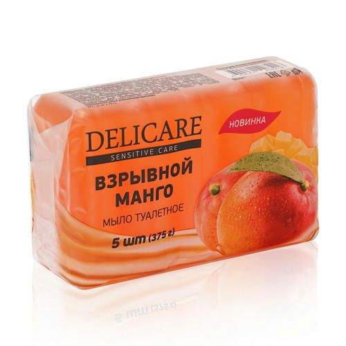 Глицериновое мыло Delicare "Взрывной манго" экопак 375г — изображение 2