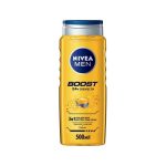 Мужской гель для душа, для тела, лица, волос Nivea "Boost" 500мл