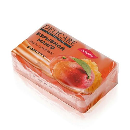 Глицериновое мыло Delicare "Взрывной манго" экопак 375г — изображение 3