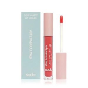 Жидкая матовая помада для губ Soda Demi Matte Lip Liquid #matteaboutyou 001, 3,5мл