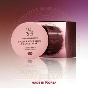 Патчи для век Benabi с чёрным жемчугом, улиткой и коллагеном 60шт