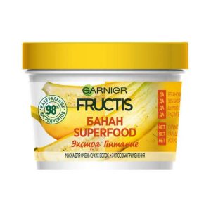 Маска для волос Fructis "Банан Superfood" Экстра питание, для очень сухих волос 390мл