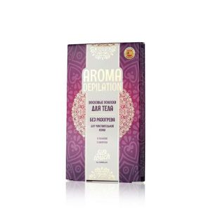 Восковые полоски Carelax Silk Touch для депиляции для тела "Aroma Depilation" 12шт