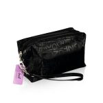 Косметичка Ameli тканевая , Черная , с ремешком-петлей