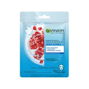 Тканевая маска Garnier Skin Naturals Увлажнение + для лица "Аква Бомба" 32г
