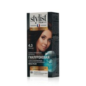 Стойкая крем - краска для волос Stylist Color Pro 4.3, Шоколад, 120мл