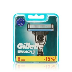 Кассеты для станка Gillette Mach 3 сменные 6шт