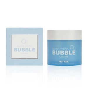 Увлажняющий крем - гель для лица Prettyskin "Super Hydra Bubble cream" с гиалуроновой кислотой и пептидами 100мл