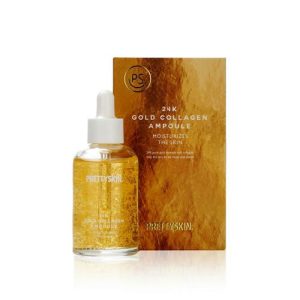 Антивозрастная ампульная сыворотка для лица Prettyskin Ampoule "24K Gold Collagen" с коллагеном и золотом 50мл