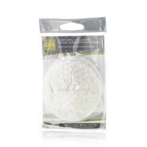 Спонжи для лица QVS очищающие из натуральной целлюлозы 10-1067 2шт