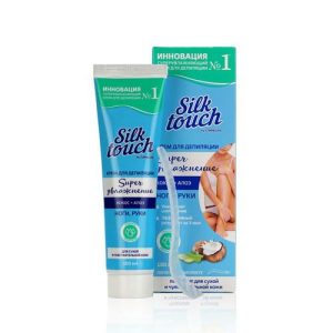 Крем для депиляции рук и ног Carelax Silk Touch "Super увлажнение" с кокосом и алоэ 100мл