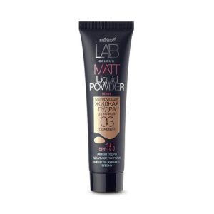 Тональный крем - пудра для лица Bielita LAB colour "Liquid Powder Matt" 03 Бежевый 30мл