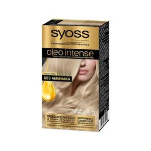 Стойкая краска для волос Syoss oleo intense 9-11 Холодный Блонд 50мл