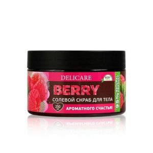 Солевой скраб для тела Delicare Organic Secret "Малина и мелисса" 250мл