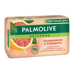 Туалетное мыло Palmolive Натурэль "Увлажнение и свежесть" с цитрусовыми экстрактами и кремом 150г