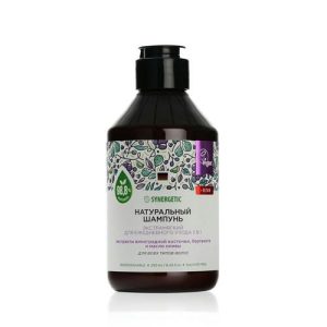 Натуральный бессульфатный шампунь для волос Synergetic "экстрамягкий для ежедневного ухода 2 в 1" 250мл