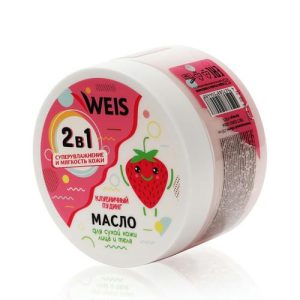 Масло для тела WEIS увлажняющее "Клубничный пудинг" 250мл