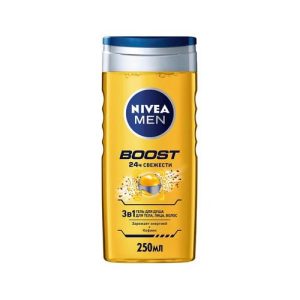 Мужской гель для душа Nivea Men "Boost" 3 в 1 250мл