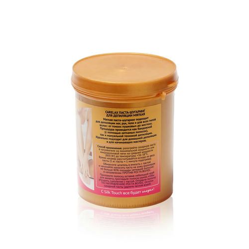 Мягкая паста - шугаринг для депиляции нетканными полосками Carelax Silk Touch "Sugaring" 750г — изображение 2